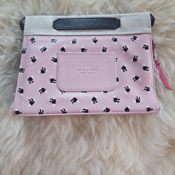 Min & Mon Pink and Black Crossbody Bag - Picture 3 of 11